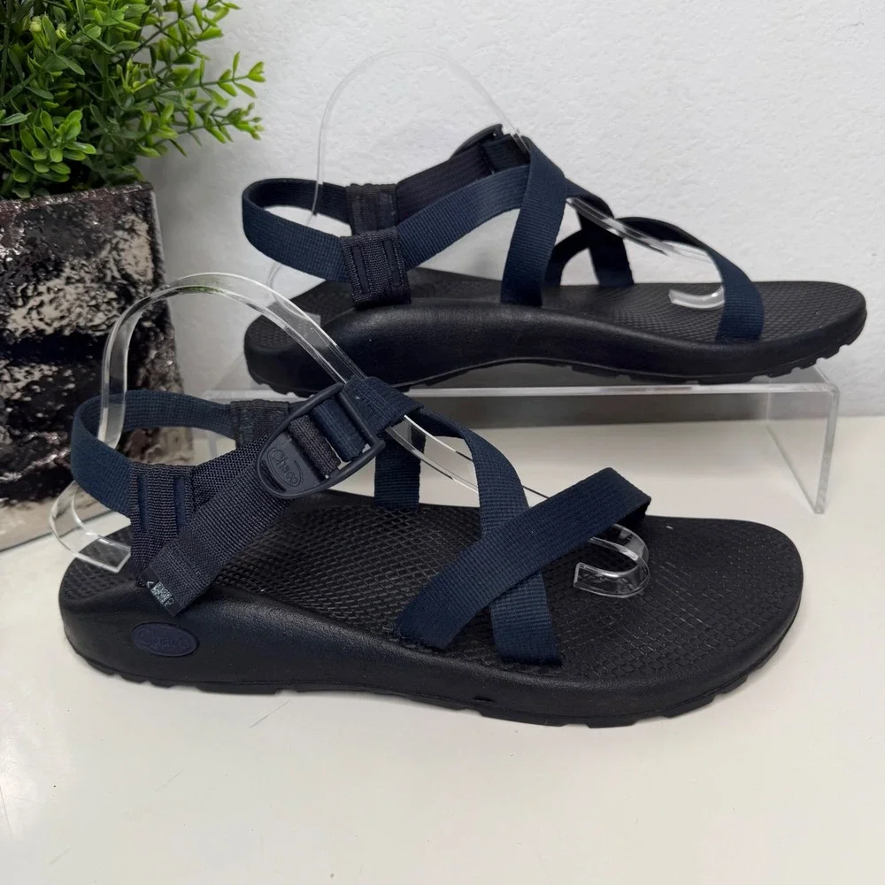 Chaco Z/1 Classic Sandals Womens Navy Blue Adjustable Strap Hiking Sporty 12